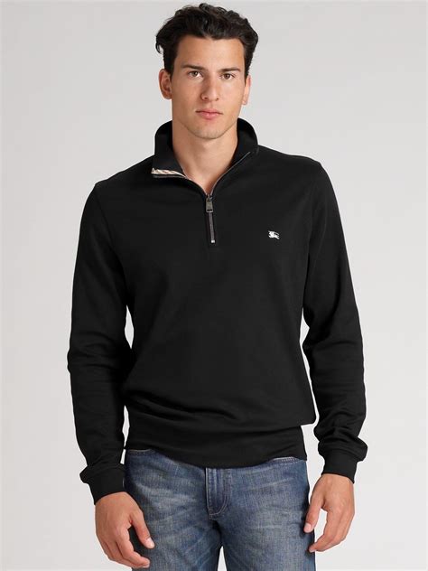 burberry men's quarter zip